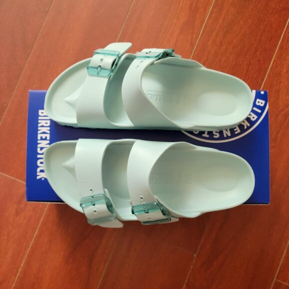 Birkenstock Women's Arizona Stealth Buckle EVA - Surf Green - Picture 5 of 7